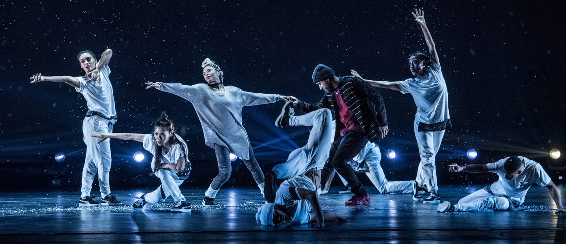 Hip Hop Nutcracker Dancers In Snow Flurries