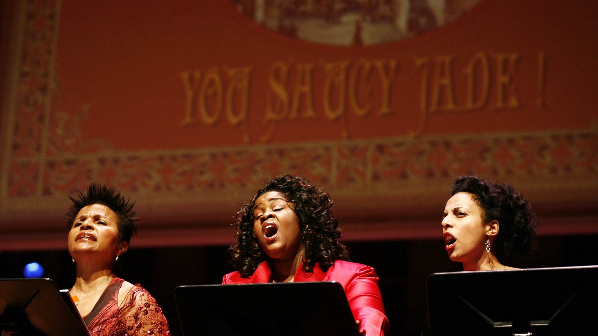 Three Women Singing On Stage At Strathmore During Free To Sing By Terence Fitzgerald 1920X1080