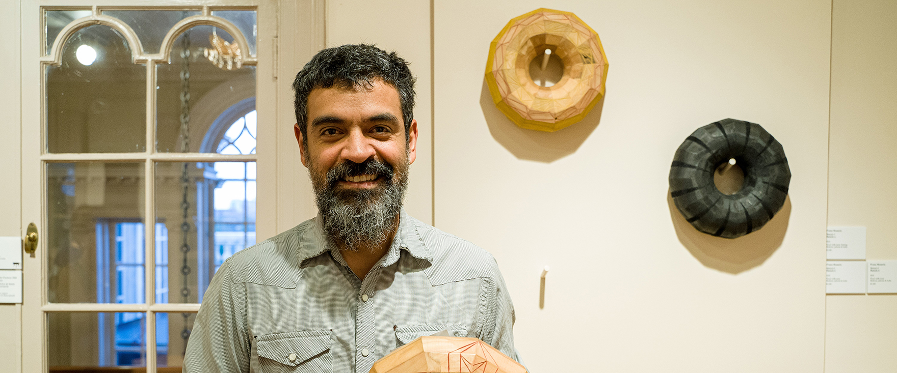 Artist Francisco Franc Rosario With His Sculptures 2