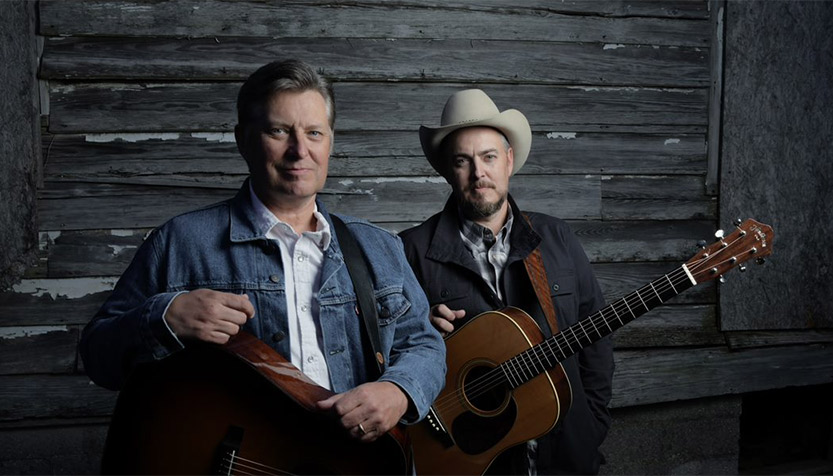 The Gibson Brothers With Their Instruments