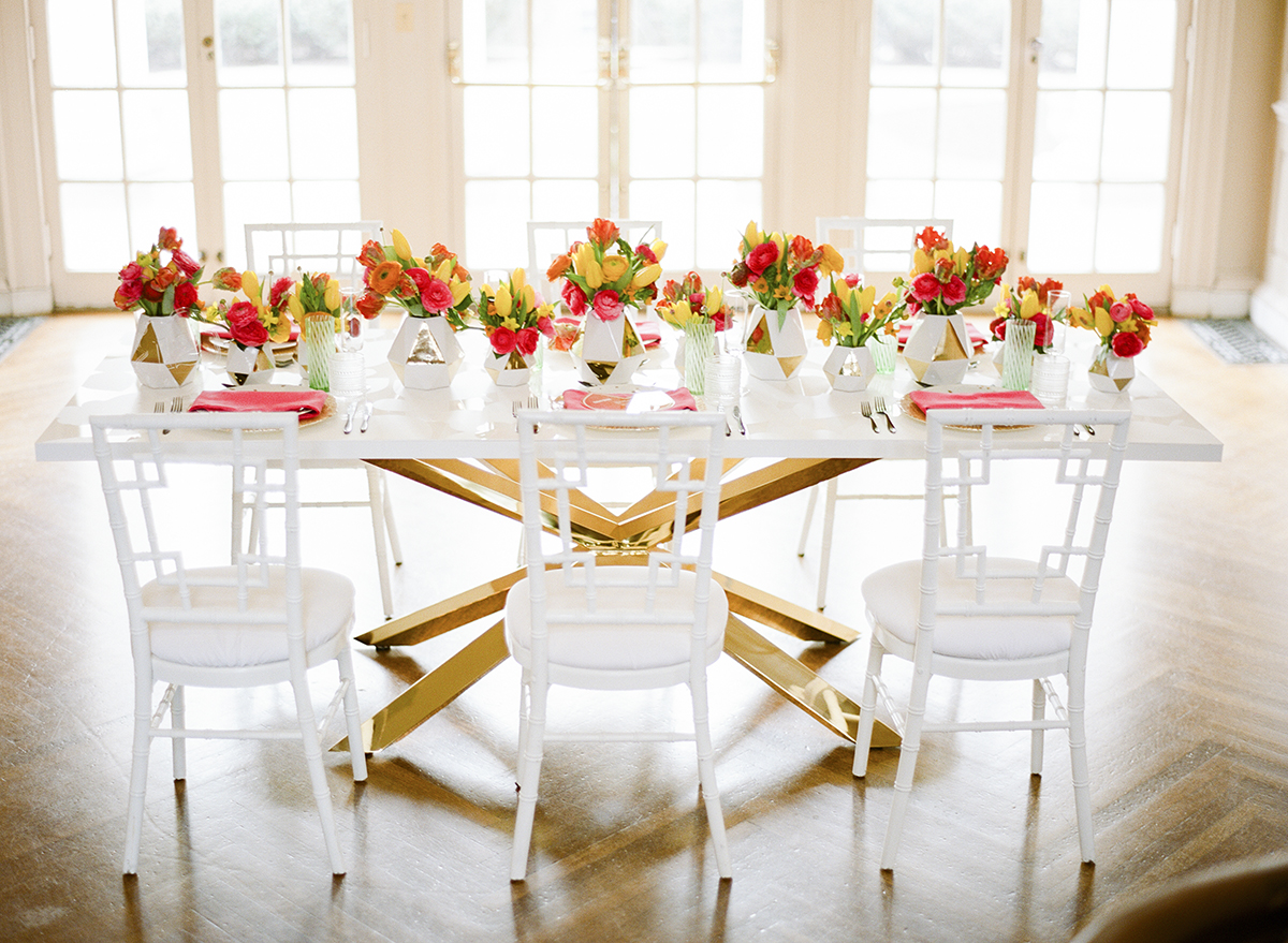 Mansion Table Setting Wedding