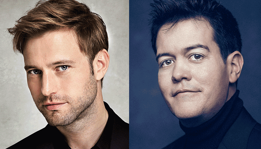 Benjamin Appl And James Baillieu Headshots In Suits