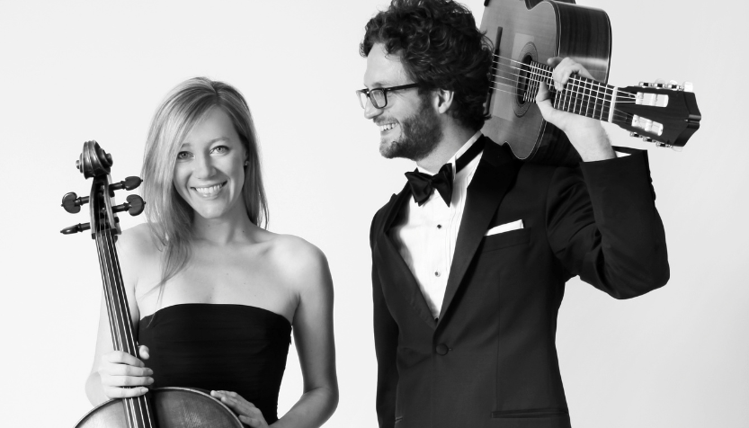 Boyd Meets Girl Headshot With Cello And Guitar