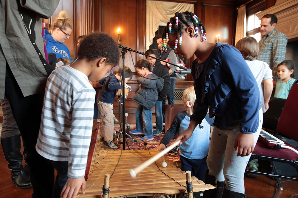 Kids Learn About Instruments At Saturday Family Jam