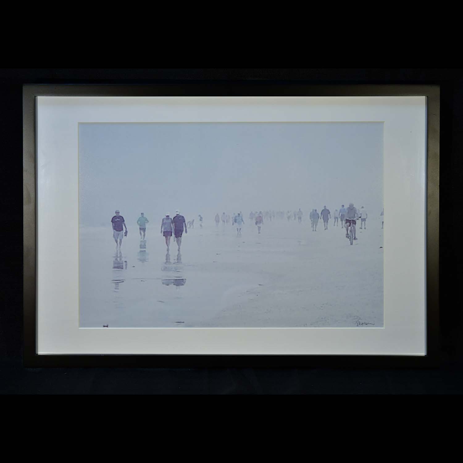 Shiela Moldover, Beach Walk In The Winter Fog (1)