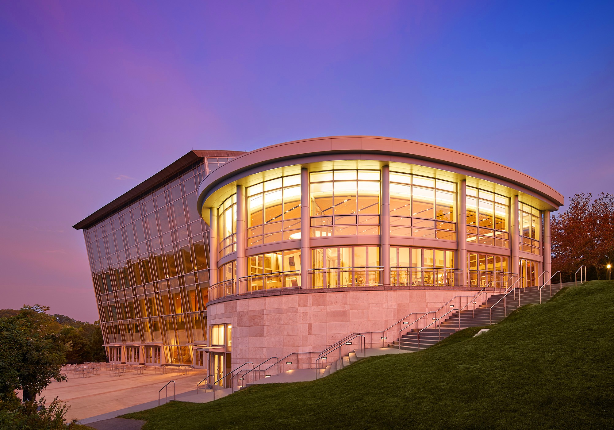 Music Center Exterior at night