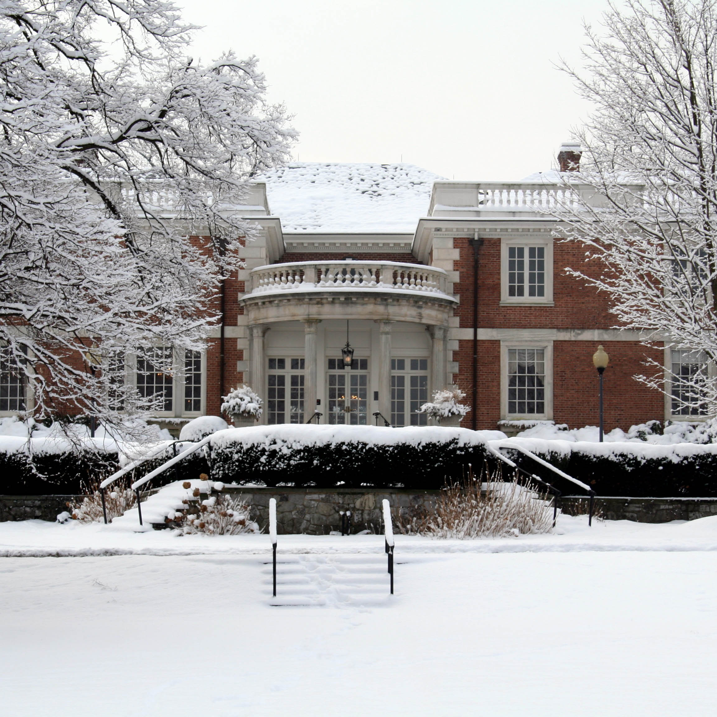 Mansion In Snow Sqaure