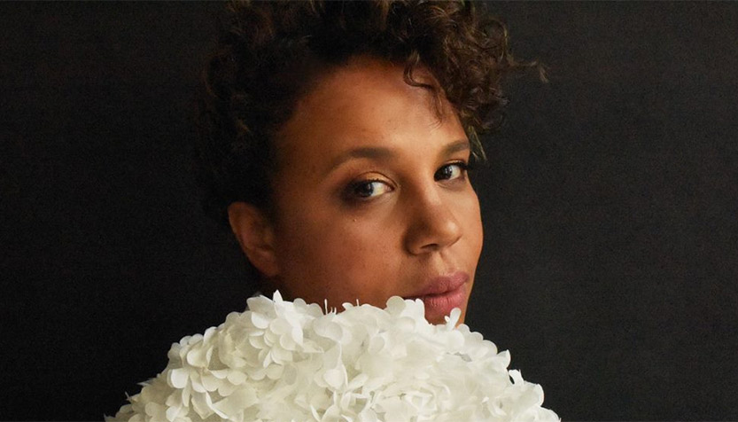 Shayna Steele Portrait With Flowers