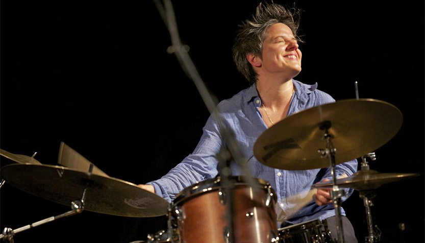 Allison Miller Playing The Drums