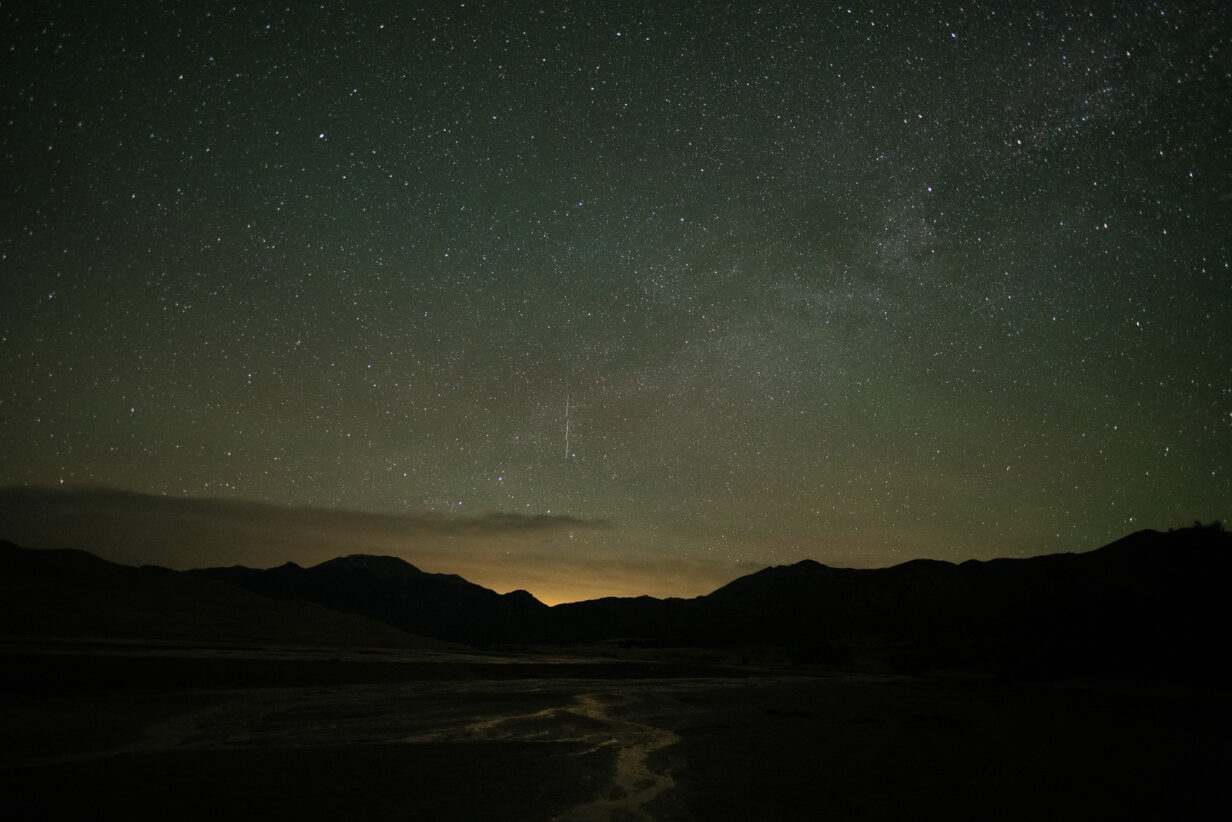 Night Sky At Great Sand Dunes By Caleb Spencer