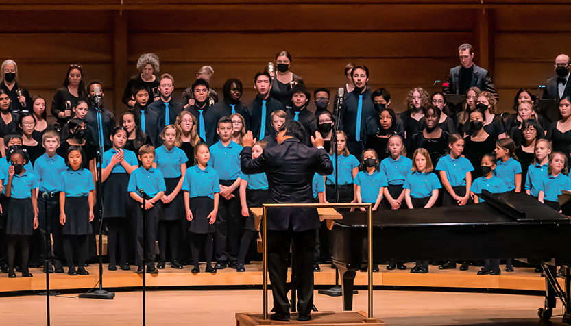 Strathmore Childrens Chorus On Stage Performing