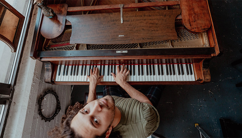 Emmet Cohen At The Piano From Above