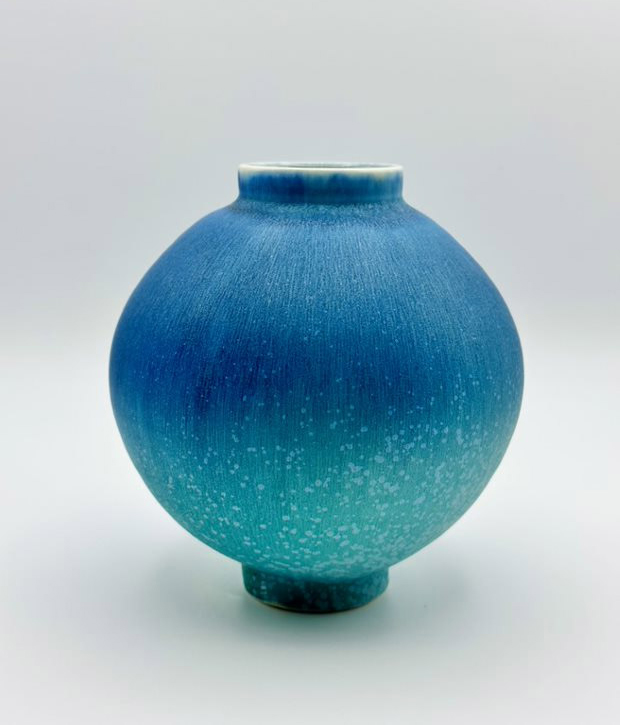 Moon Jar In Blue By Eunkyung Han Slightly Cropped