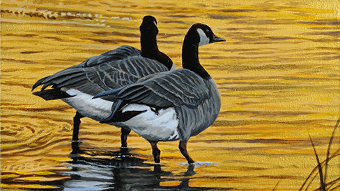 Geese And Gold By Judy Lalingo