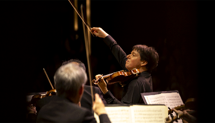 Joshua Bell Flourishes His Bow Playing With Academy Of St Martin In The Fields