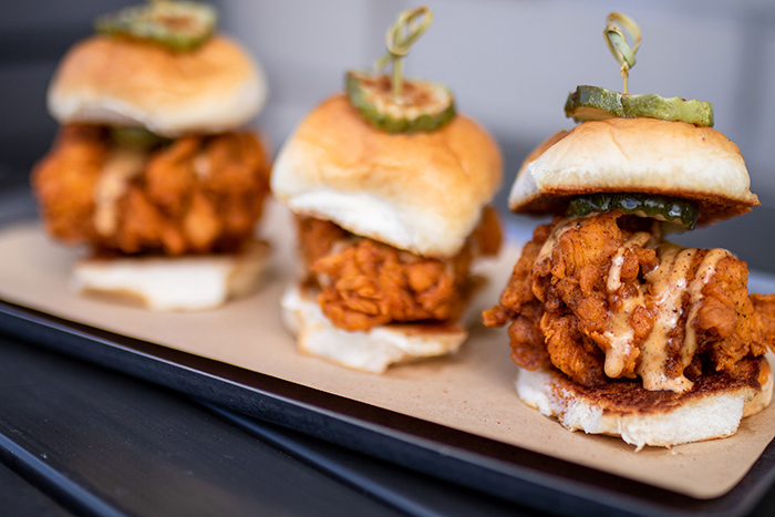 Hot Chicken Sliders Dining Catering