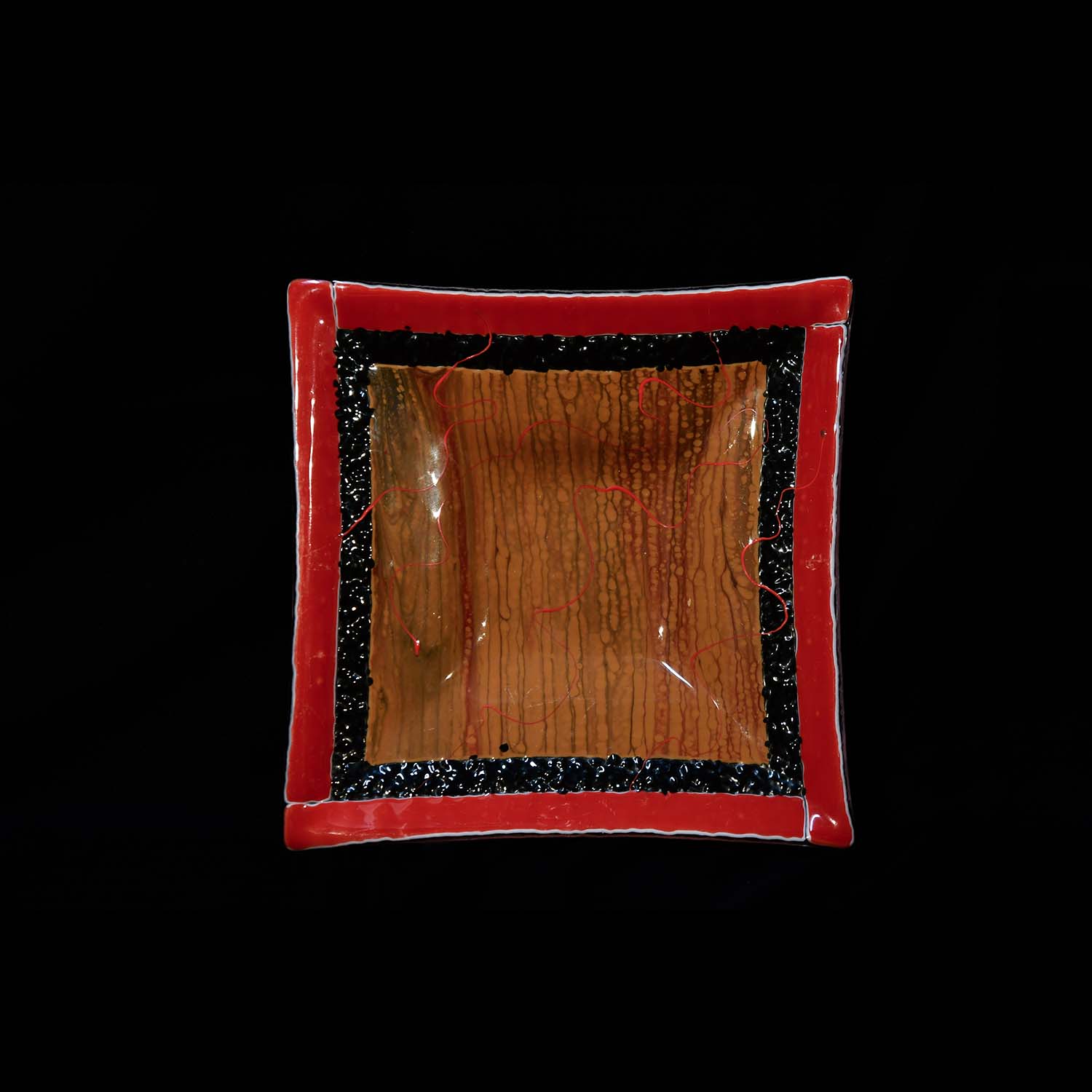 Michaela Borghese, Brown And Black Framed In Red
