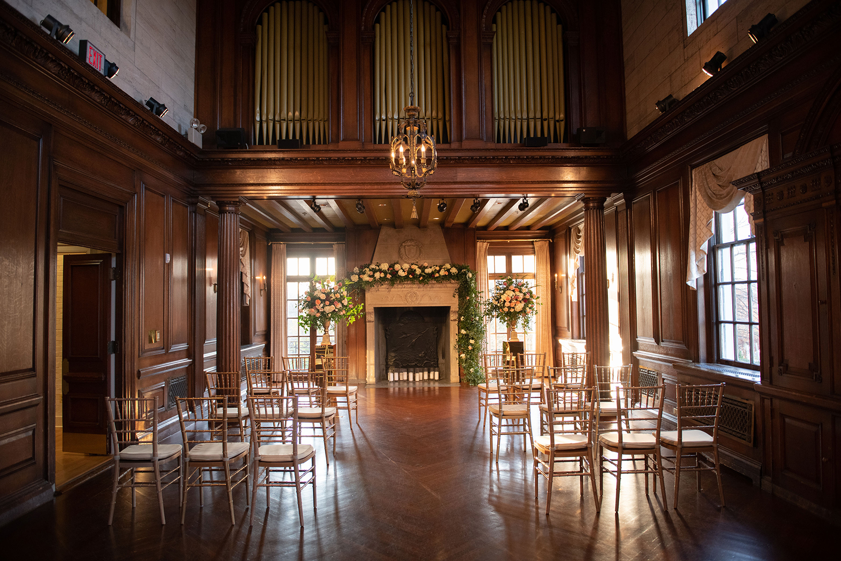 Music Room Wedding Ceremony Setup