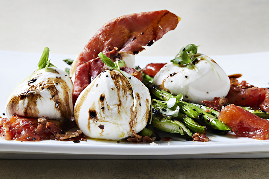 Burrata Asparagus Plate