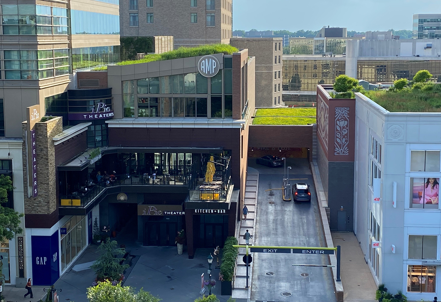 View Of AMP From Trade Street Garage